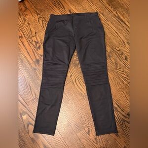 Black Moto Style Pants